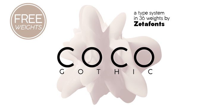 Font Coco Gothic