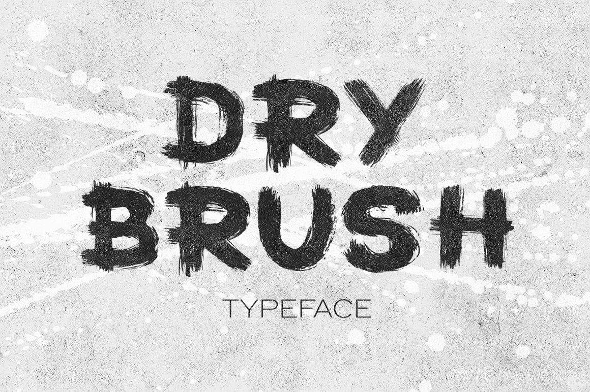 Font Dry brush