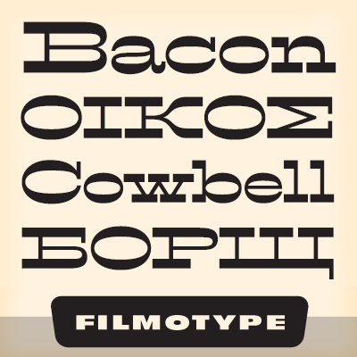 Font Filmotype Western