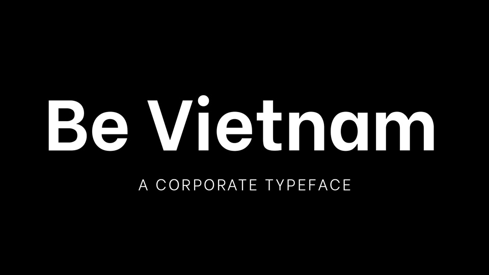 Font Be Vietnam