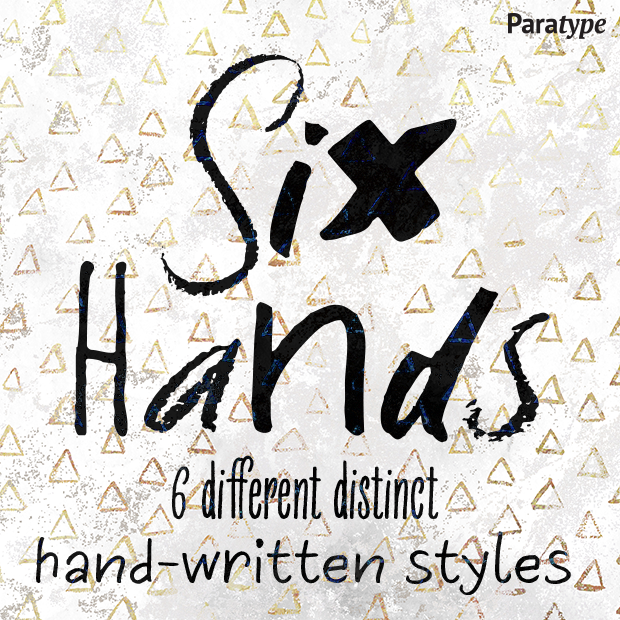 Font Six Hands