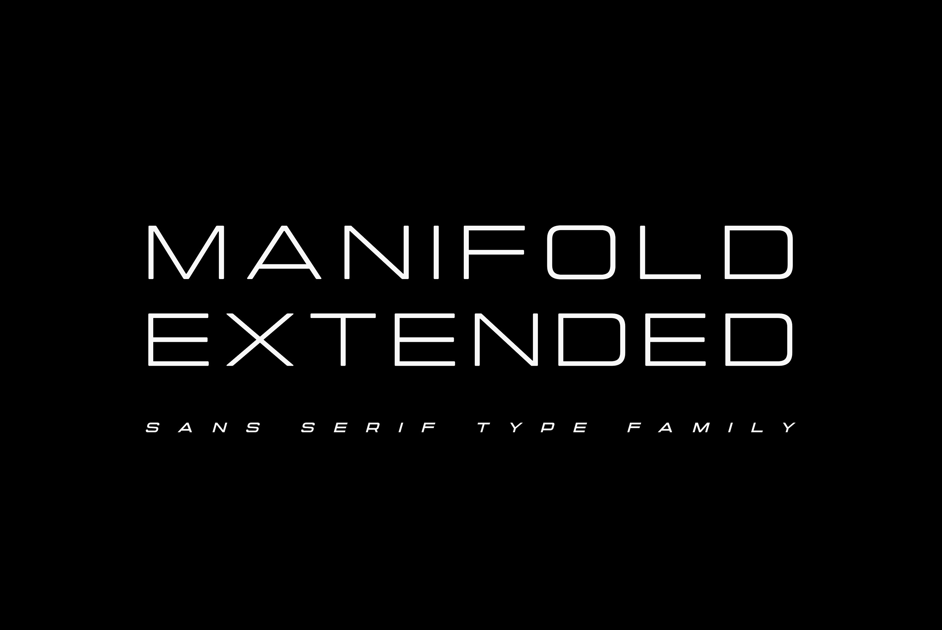 Font Manifold Extended