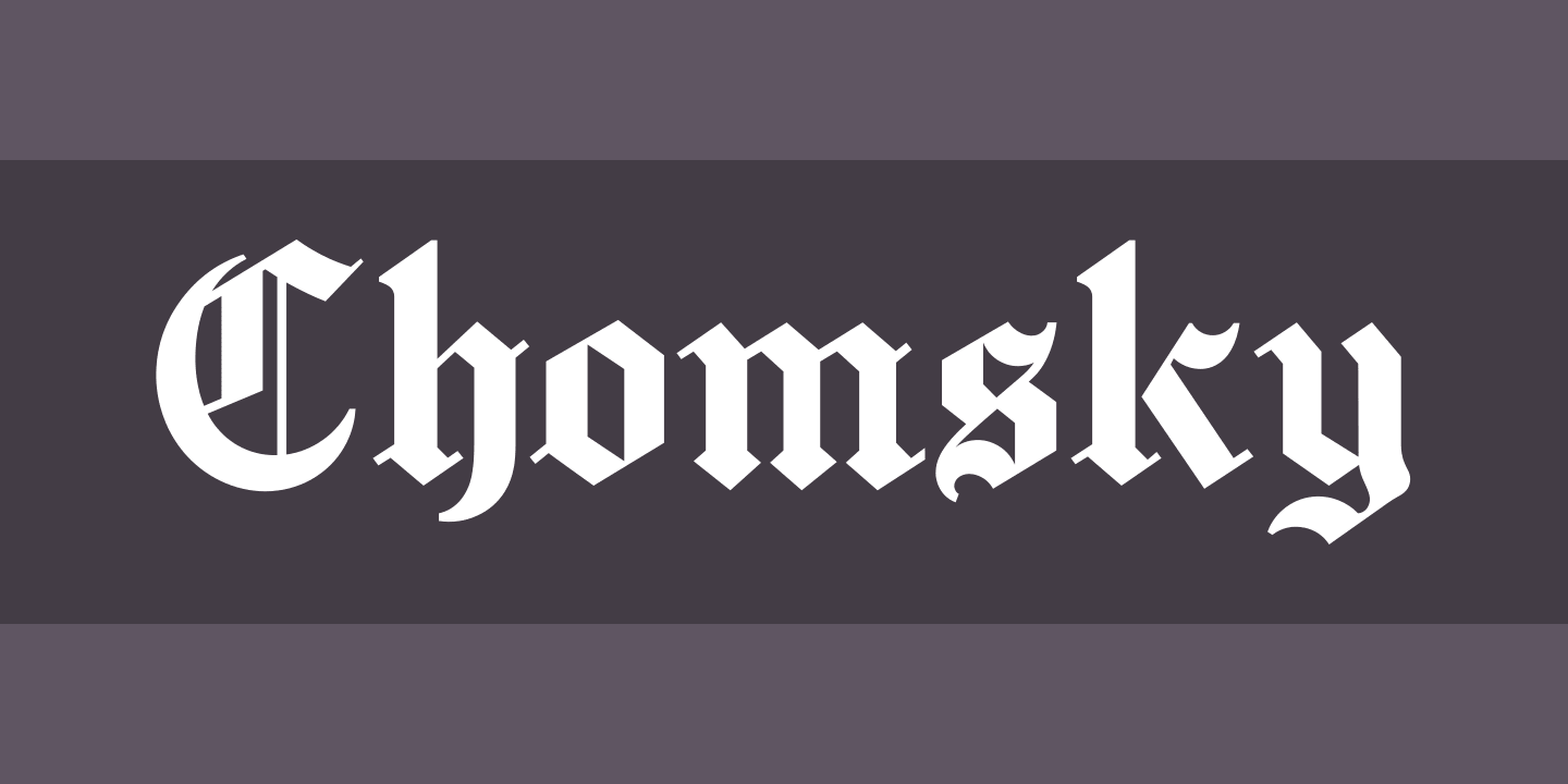 Font CHOMSKY