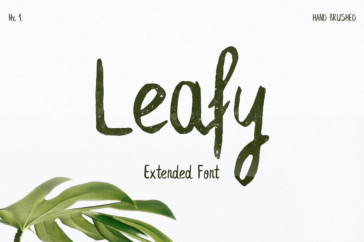 Font Leafy Extended