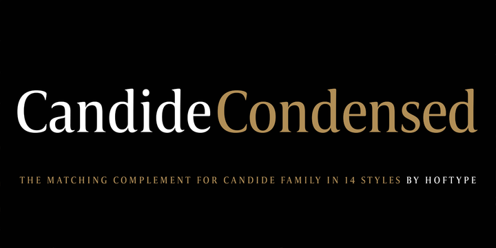 Font Candide Condensed