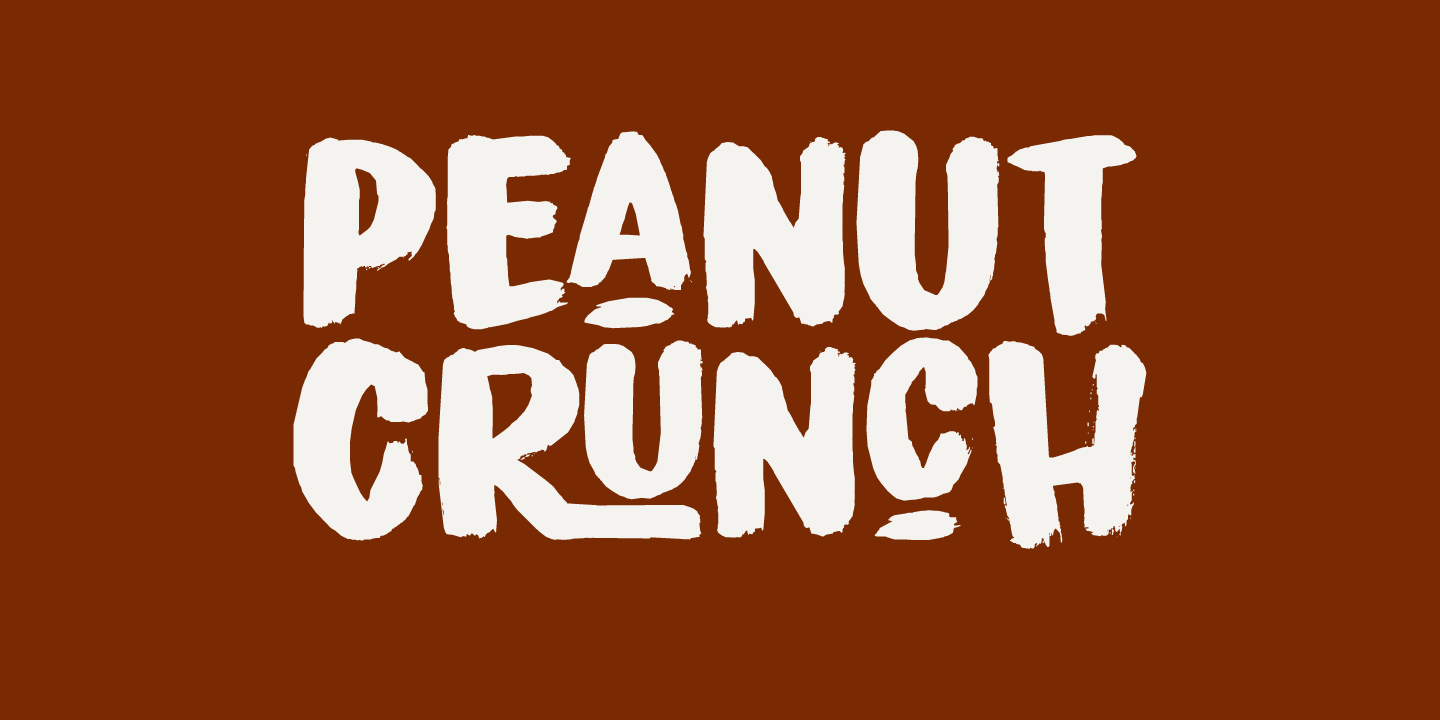 Font Peanut Crunch