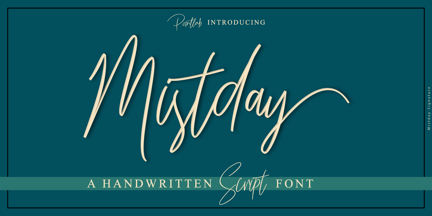 Font Mistday Script