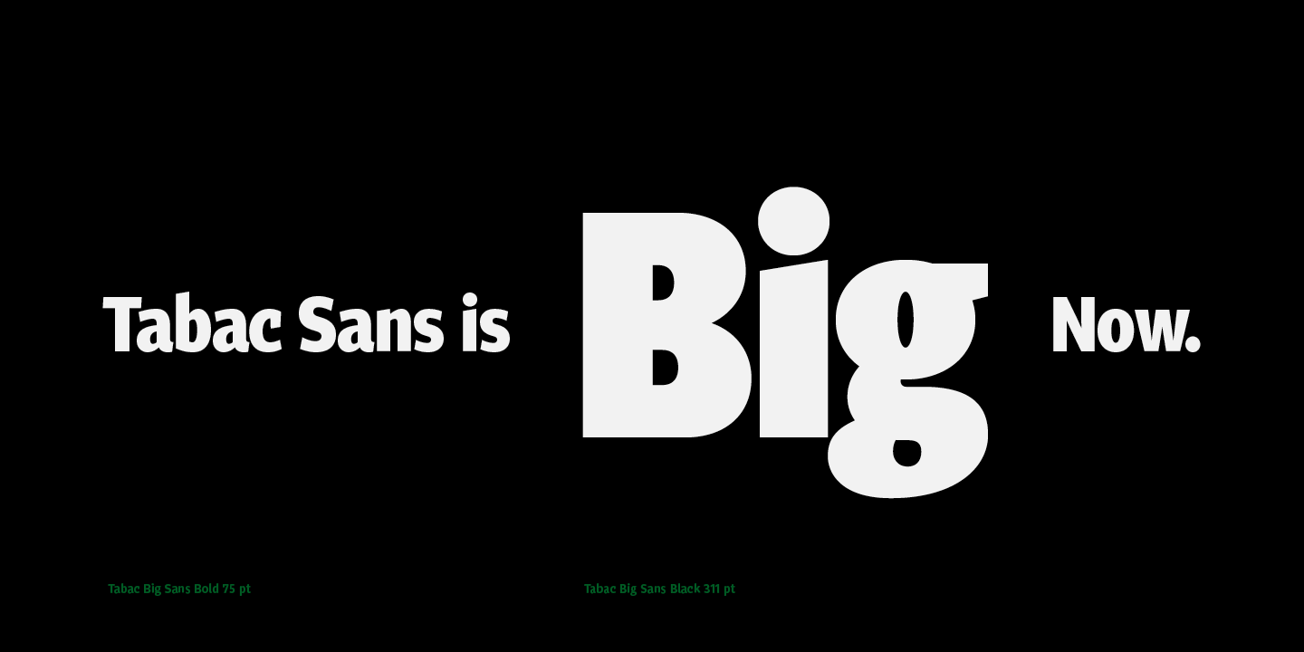 Font Tabac Big Sans
