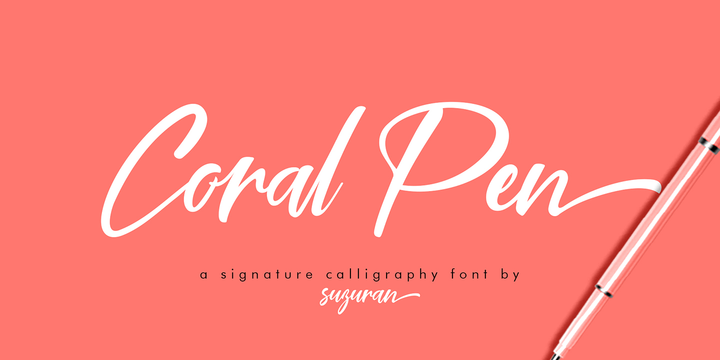 Font Coral Pen