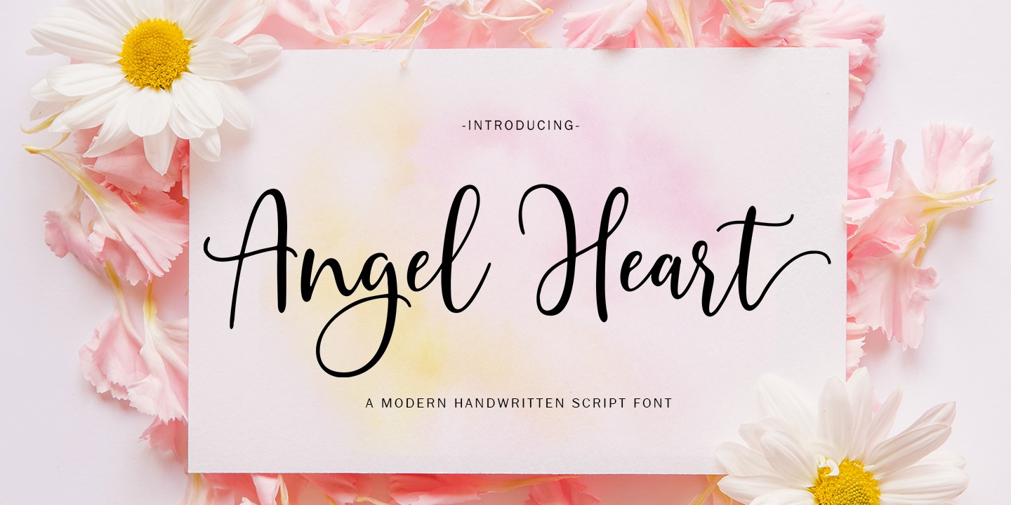 Font Angel Heart