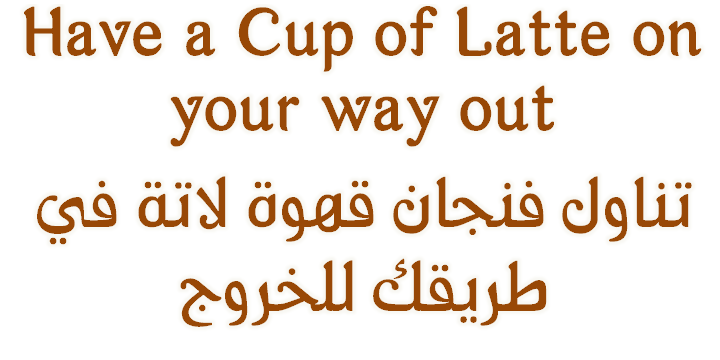 Font Arabetics Latte
