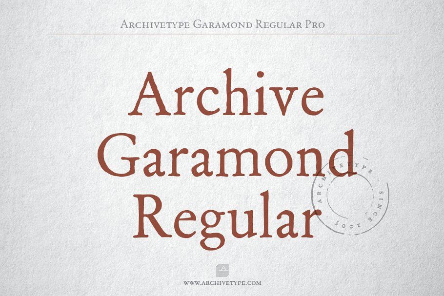 Font Archive Garamond
