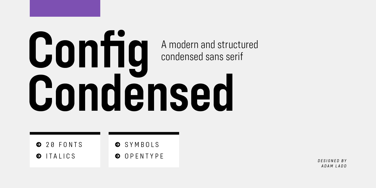 Font Config Condensed