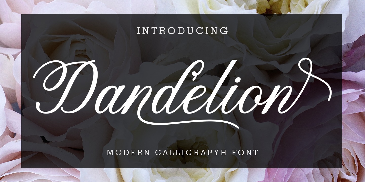 Font Dandelion Script