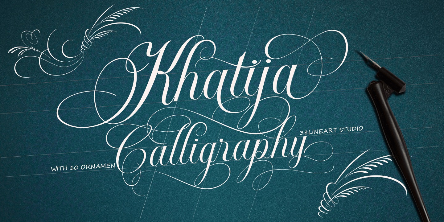 Font Khatija Calligraphy
