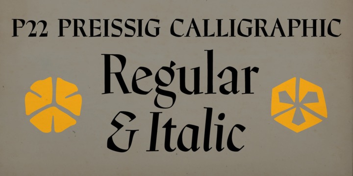 P22 Preissig Calligraphic