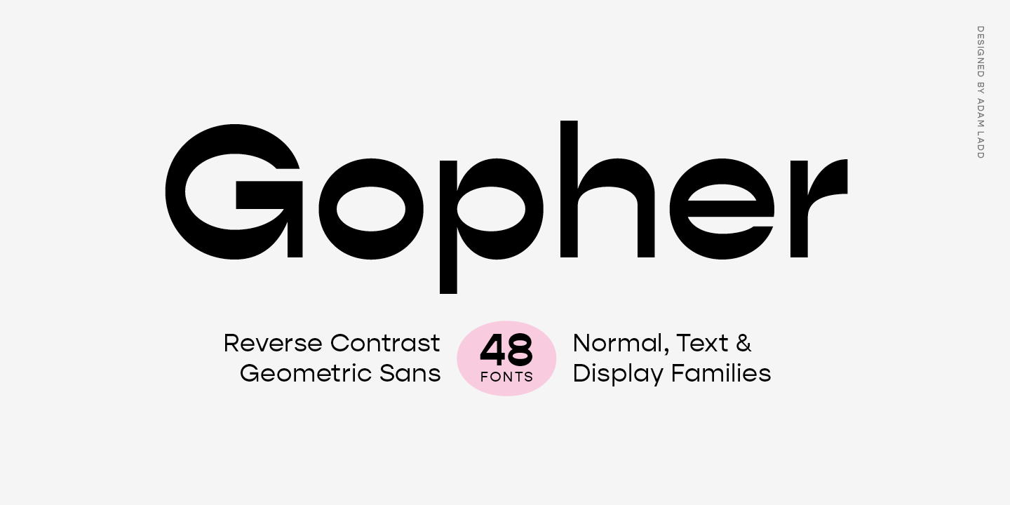 Font Gopher Display