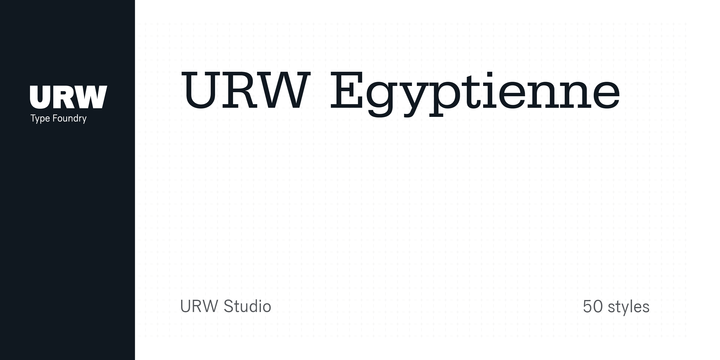 Font Egyptienne URW Extra Narrow