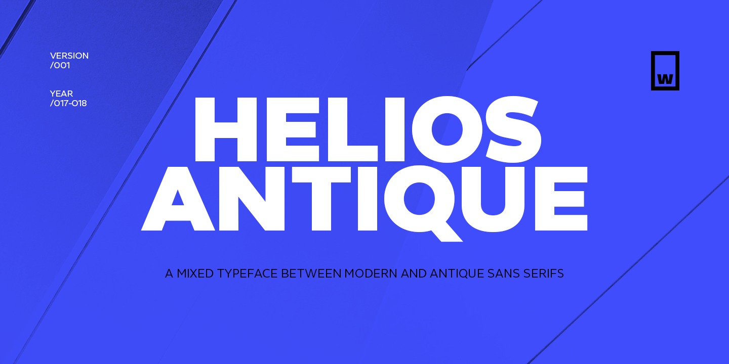 Font Helios Antique
