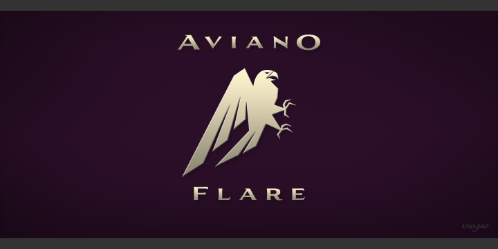 Font Aviano Flare