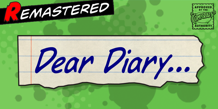Font Dear Diary