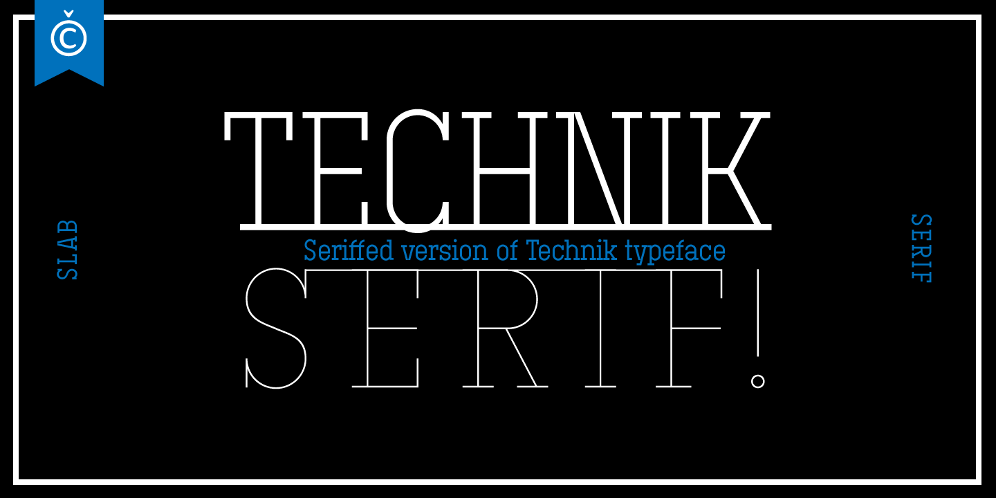 Font Technik Serif