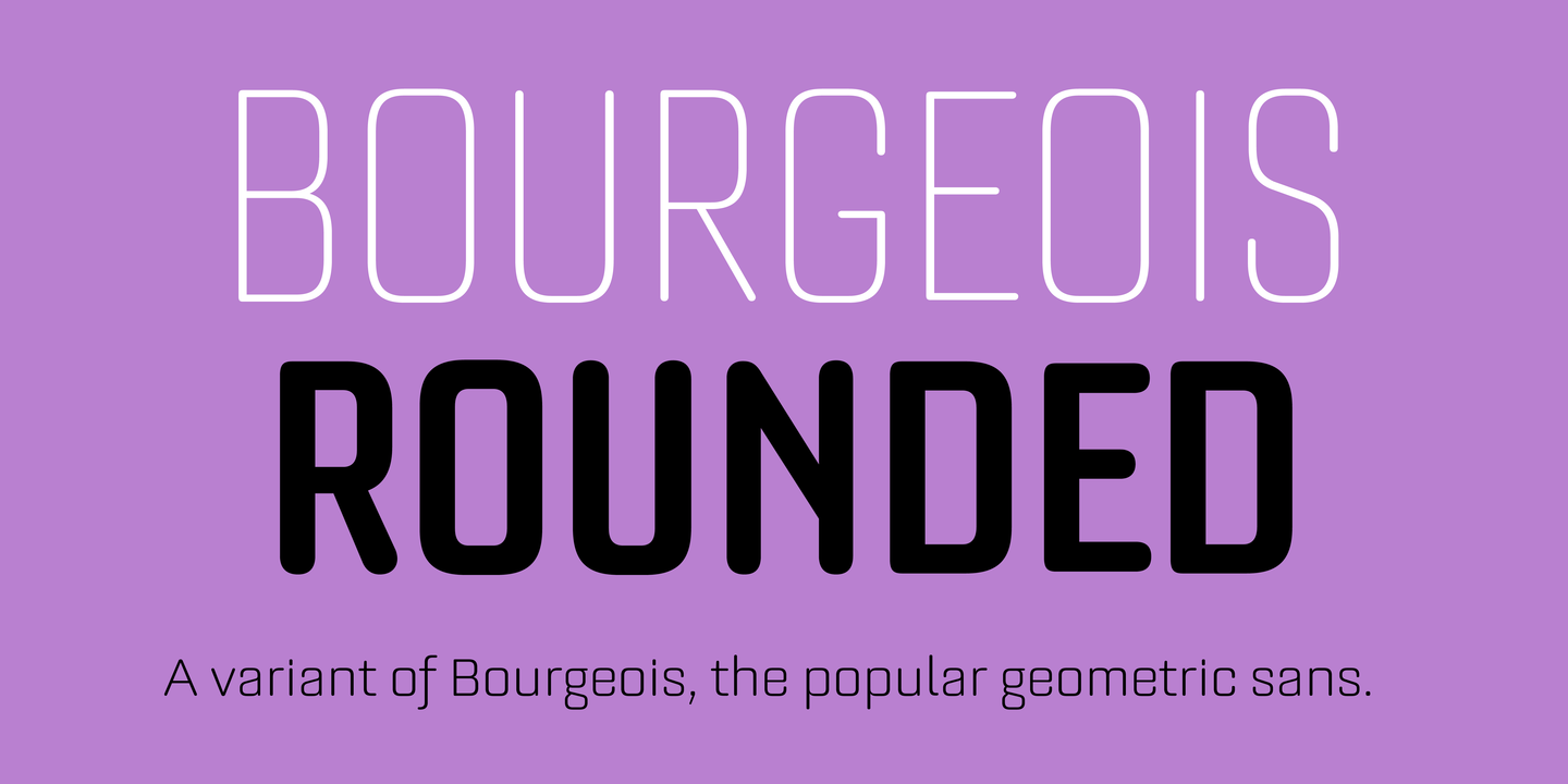 Font Bourgeois Rounded