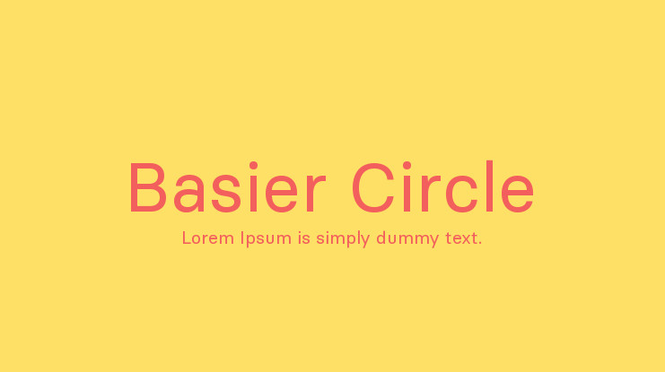 Font Basier Circle