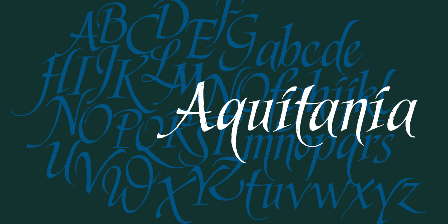 Font Aquitania Script