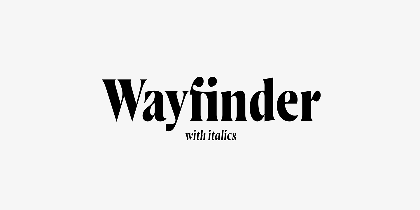 Font Wayfinder CF