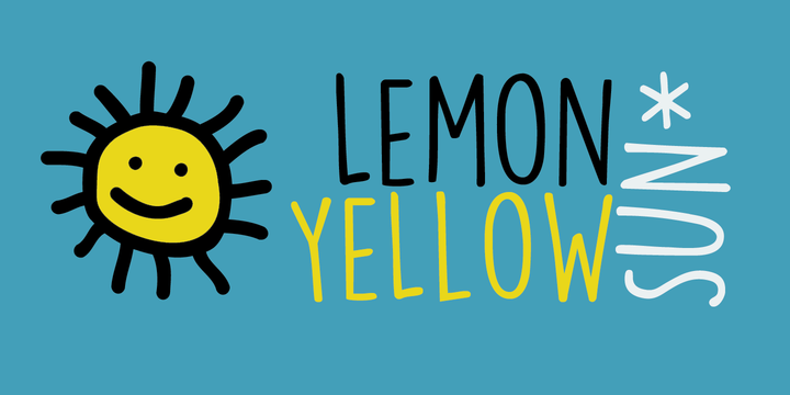 Font Lemon Yellow Sun