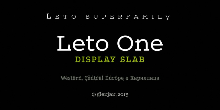 Font Leto One