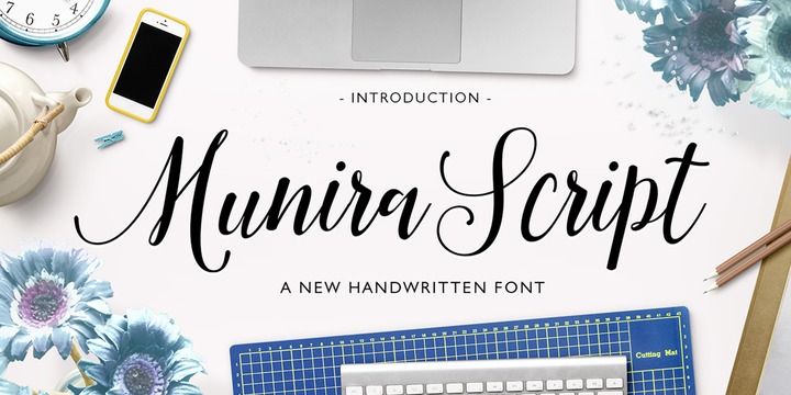 Font Munira Script