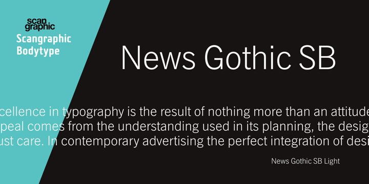 Font News Gothic SB