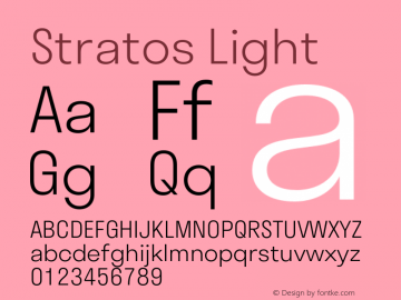 Font Stratos