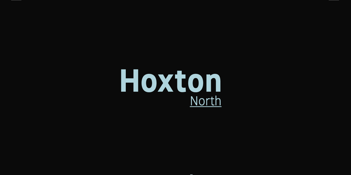 Font Hoxton North