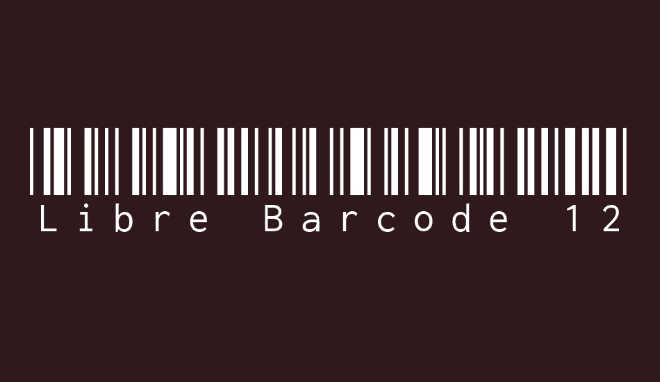 Font Libre Barcode EAN13 Text