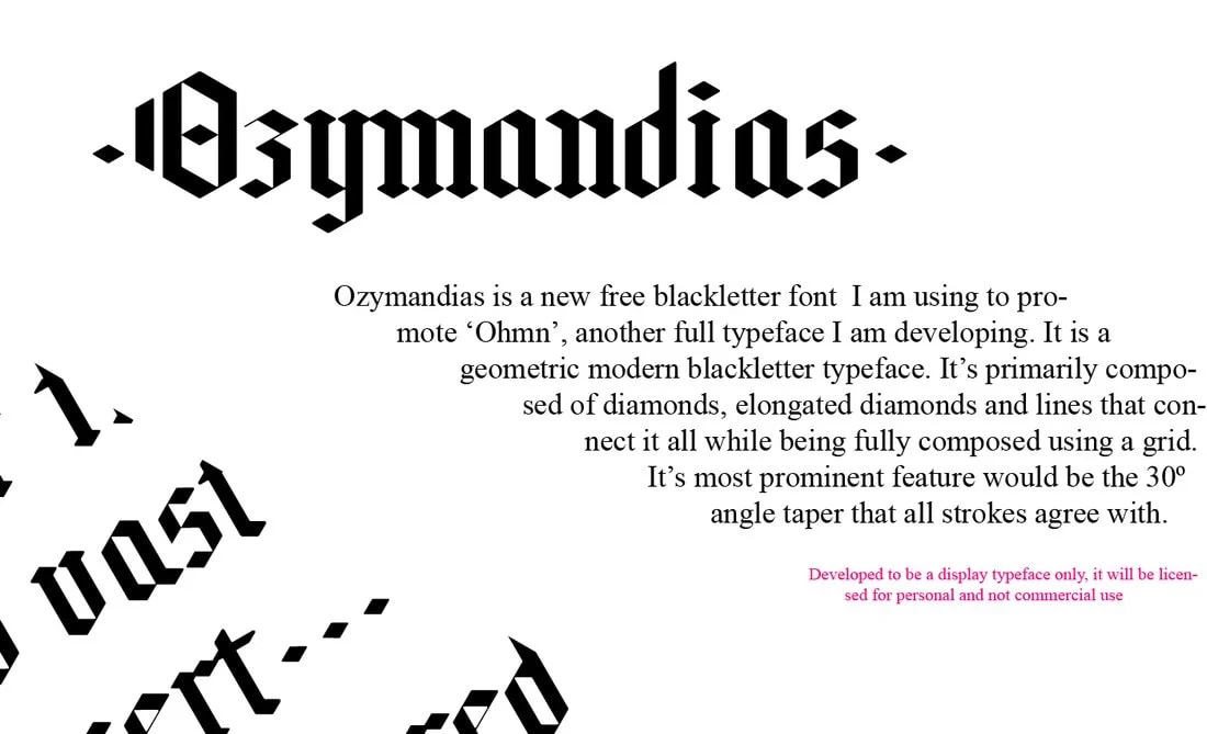Font Ozymandias