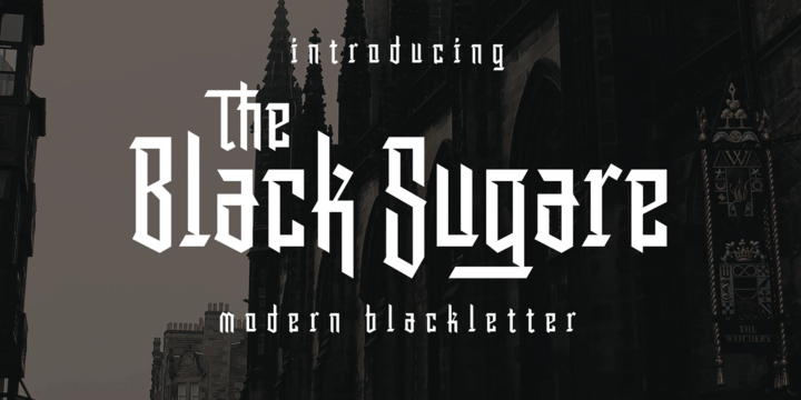 Font The Black Sugare