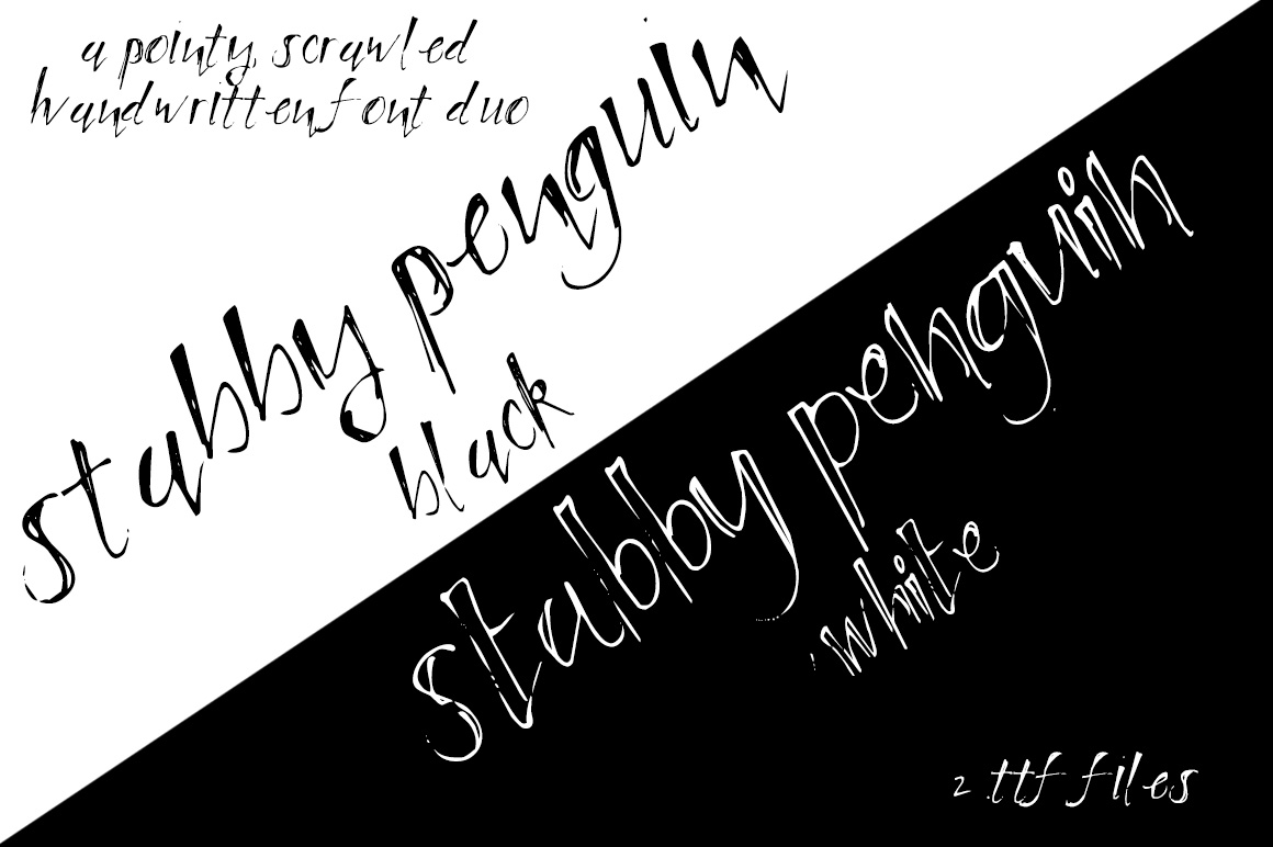 Font Stabby Penguin