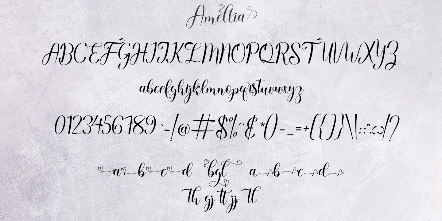 Font Amellia Script – Download and Install for Your Website