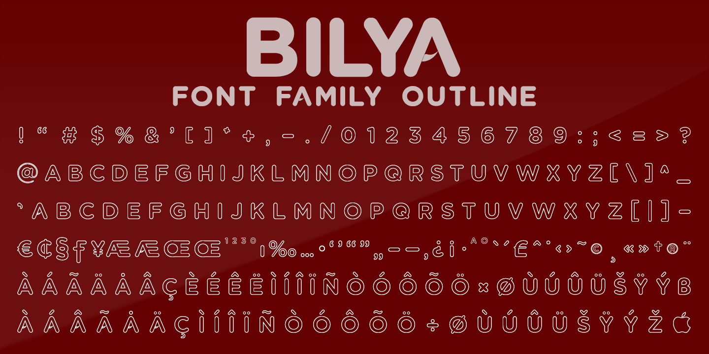 Font Bilya Layered Download And Install On The Web Site