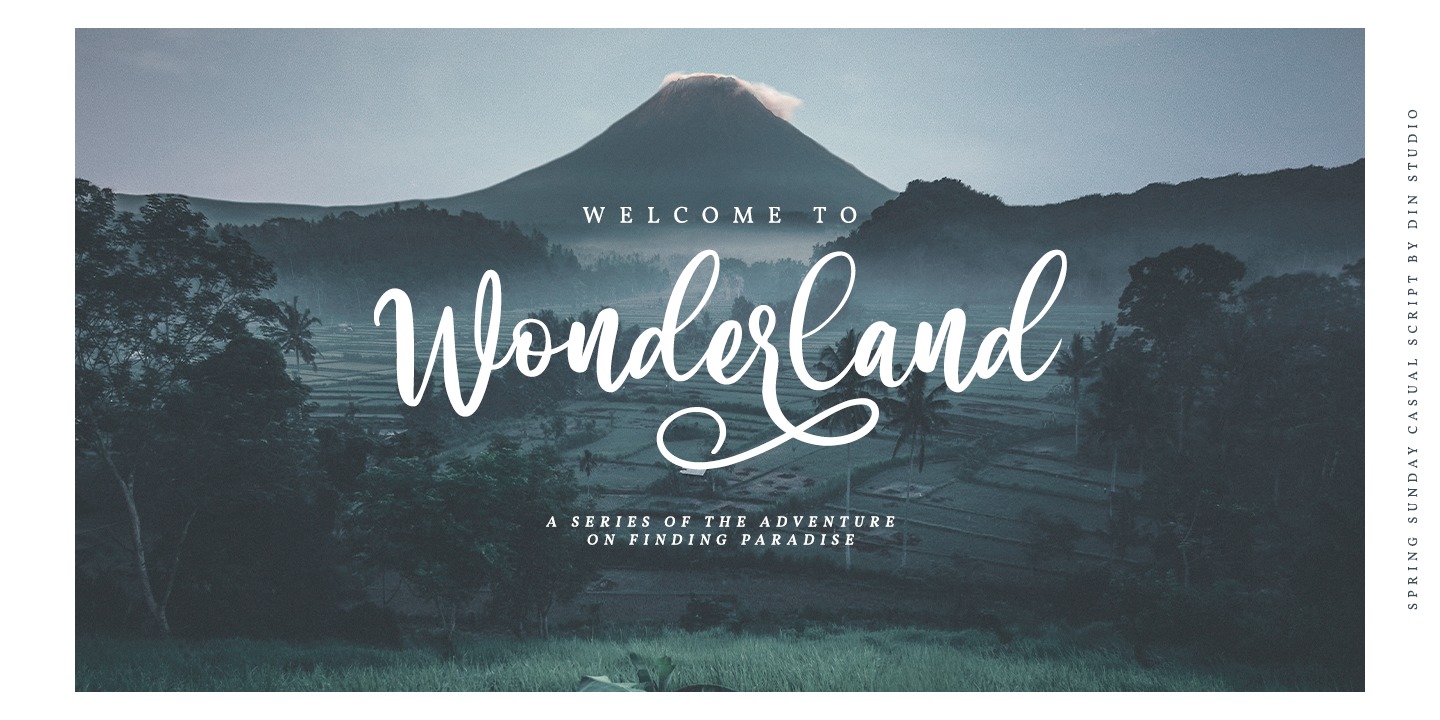 Sunday Spring Type Font Spring Sunday: download and install on the WEB site
