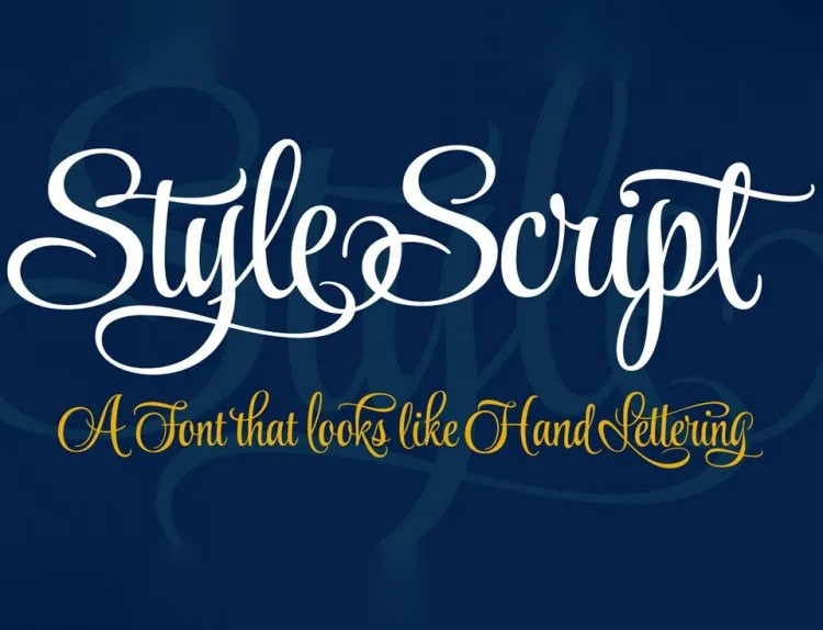 Font Style Script