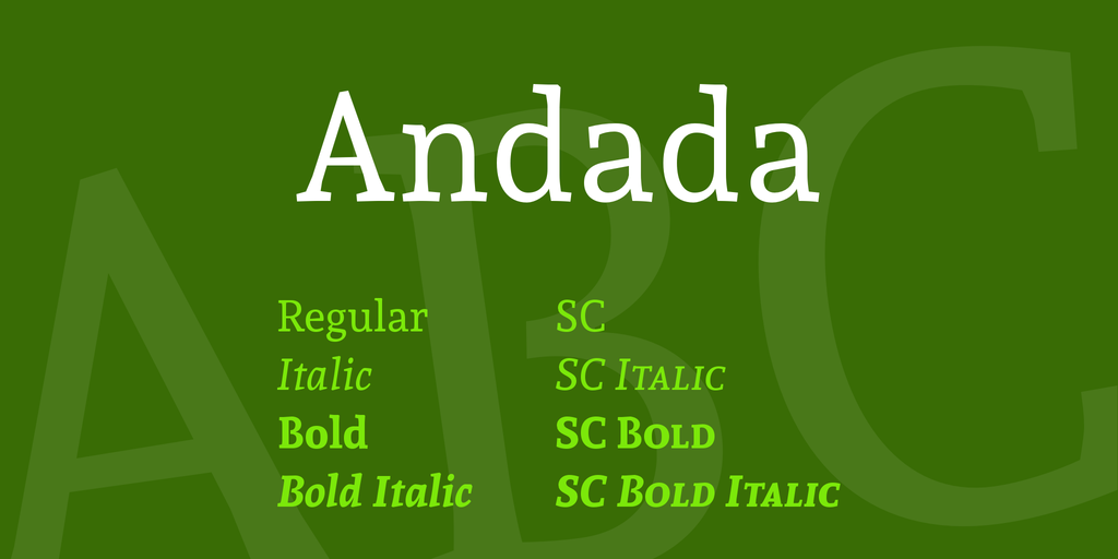 Font Andada Pro