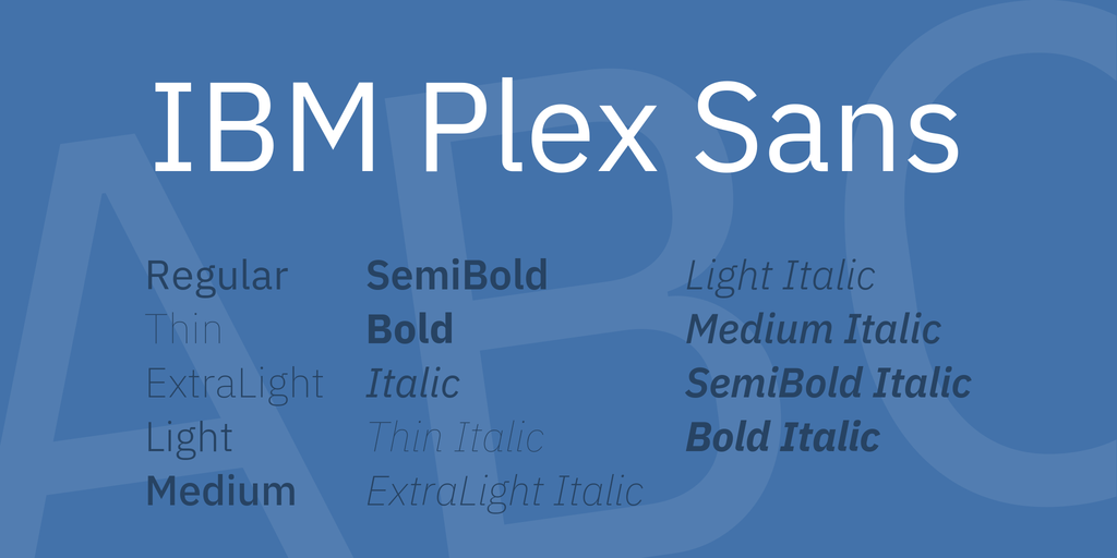 Font IBM Plex Sans KR
