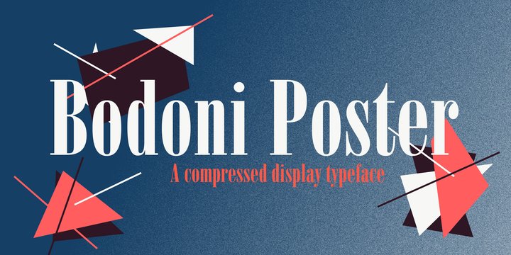 Font Bodoni Poster