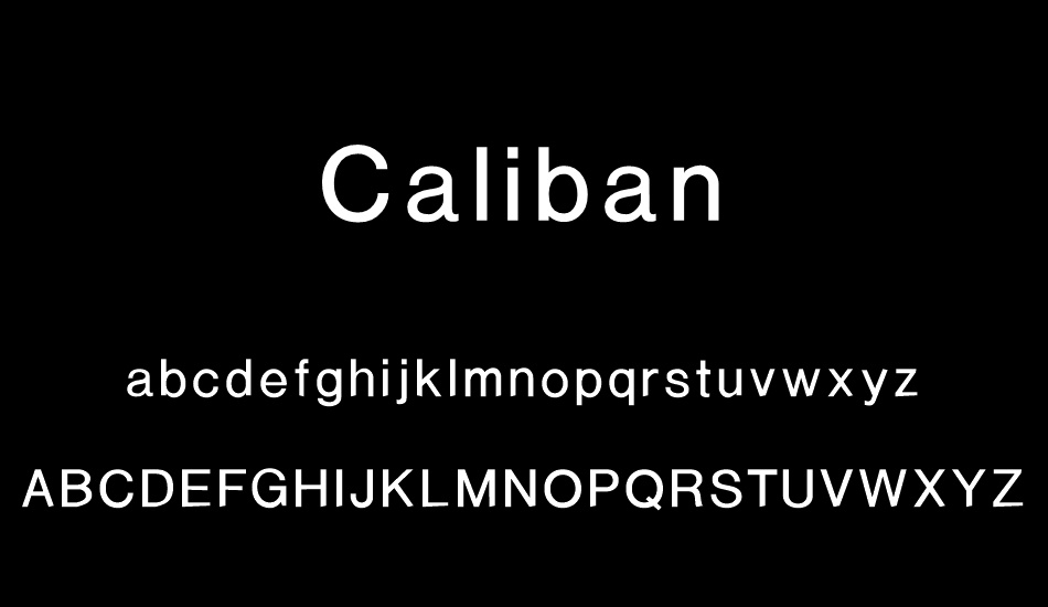 Font Caliban