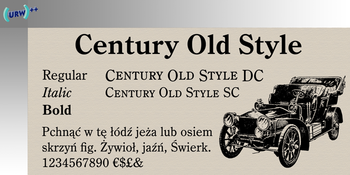 Font Century Old Style