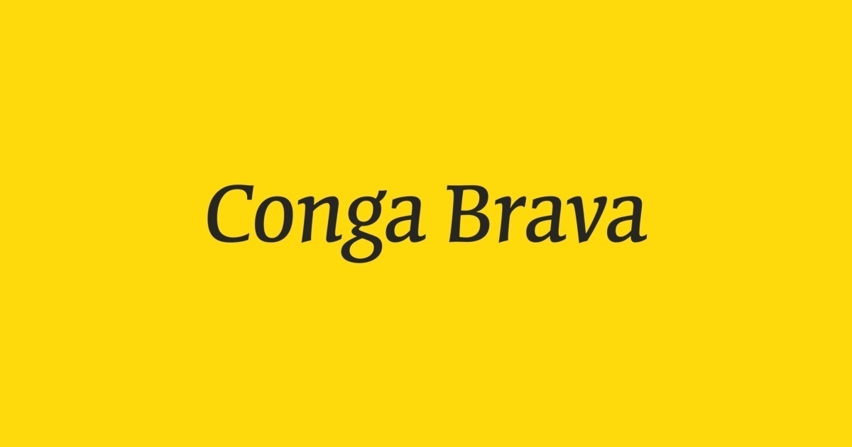 Font Conga Brava